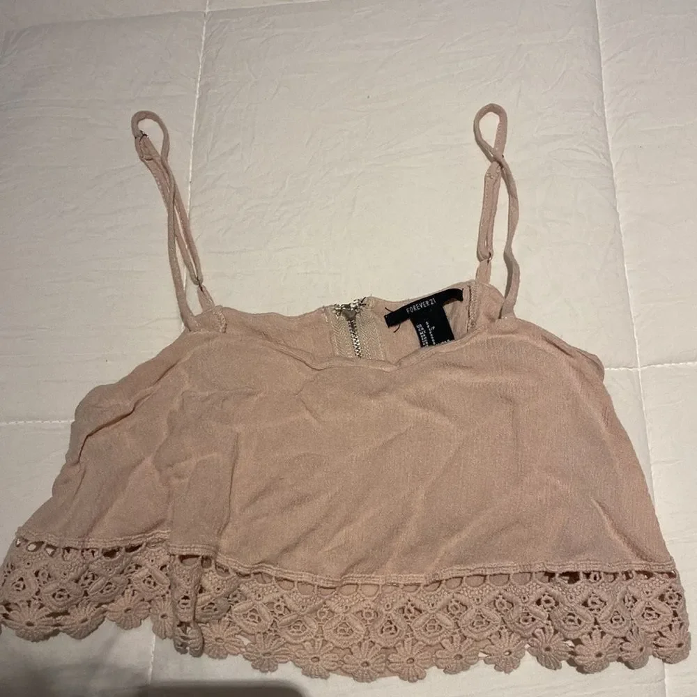 FOREVER 21 Flowy Crop Top - Picture 4 of 4
